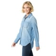 thumbnail image 2 of Jessica Simpson Women's and Women's Plus Tie Front Button Up Shirt , Sizes XS-5X, 2 of 6