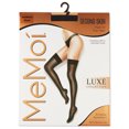 thumbnail image 2 of MeMoi Women's Second Skin Semi-Opaque Thigh Highs - Womens - Female, S-M, Black, 2 of 5