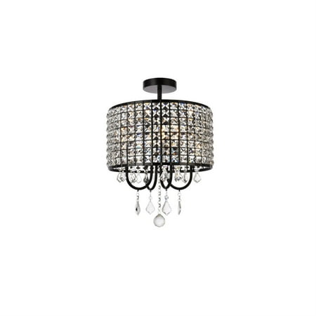 

Elise 14 inch flush mount in black