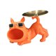 thumbnail image 5 of Estatua de perro bulldog, llavero, bandeja, cuenco, escultura de resina, artesanía, joyería Naranja, 5 of 9