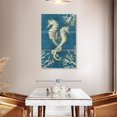 thumbnail image 3 of Elephant Stock Playa Sealife Ii Indigo Wall Art - Vertical Multi Panel Canvas - Living Room Wall Decor - Animal Multi Panel - Blue And Orange Decor By Paul Brent - 28" x 45", 3 of 8