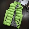 thumbnail image 2 of Men Autumn Winter Coat Padded Cotton Vest Warm Hooded Thick Vest Tops Jacket XL, 2 of 4