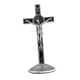 thumbnail image 4 of Crucifijo de pie con cruz de ST Crucifijo Estatua de Jesús Artesanía de aleación en cruz Religioso Estilo B, 4 of 9