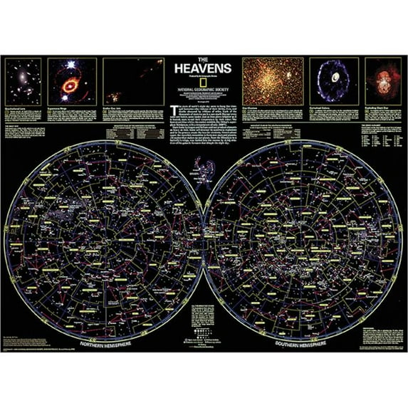 National Geographic RE00602060 Map Of The Heavens