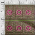 thumbnail image 1 of oneOone Viscose Chiffon Fabric Leaves & Floral Block Print Sewing Fabric BTY 42 Inch Wide, 1 of 4