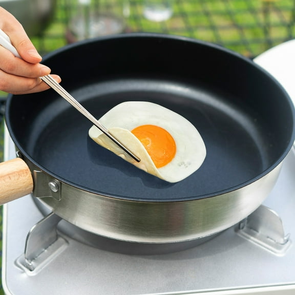 Worgeous Outdoor Cookware Nonstick Frying Pan Flat Bottom 1Set