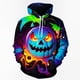 thumbnail image 3 of Sudadera con capucha con estampado de calabaza de moda de Halloween para hombre, divertida sudadera informal de manga larga con estampado 3D, jersey de gran tamaño con capucha, 3 of 5