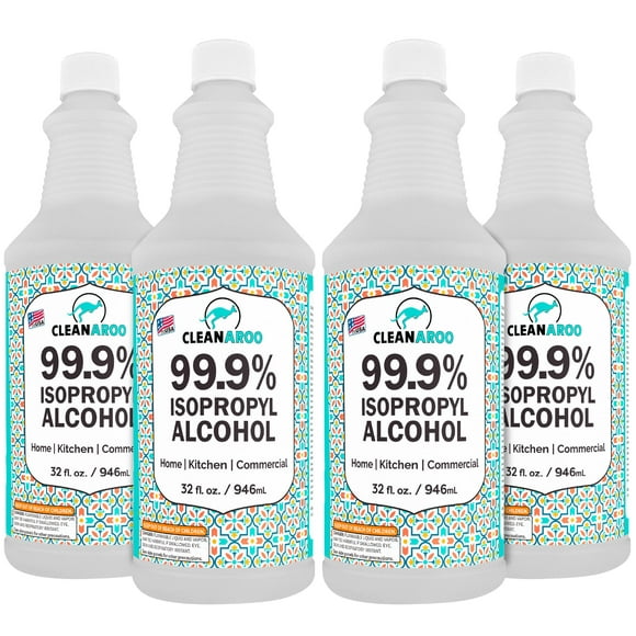 Alcohol isopropílico Cleanaroo 99.9% 3.78 L (4 x 946 ml)