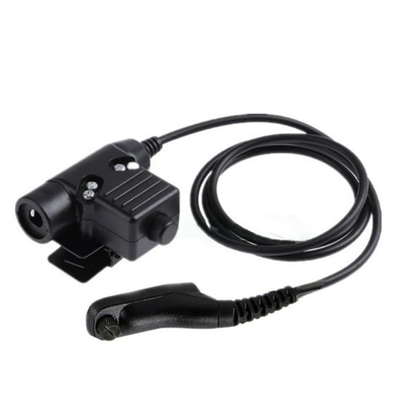 1PCS Tactical U94 PTT Cable Plug Headset Adapter for Motorola APX-6000 DP-3401 DGP-6150 XiR P8208 Walkie Talkie Ham Radio