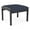 Batik Blue, variant on Lenox Wood Reception Waiting 18" 1-Seat Bench / Black Wood / Light Gray
