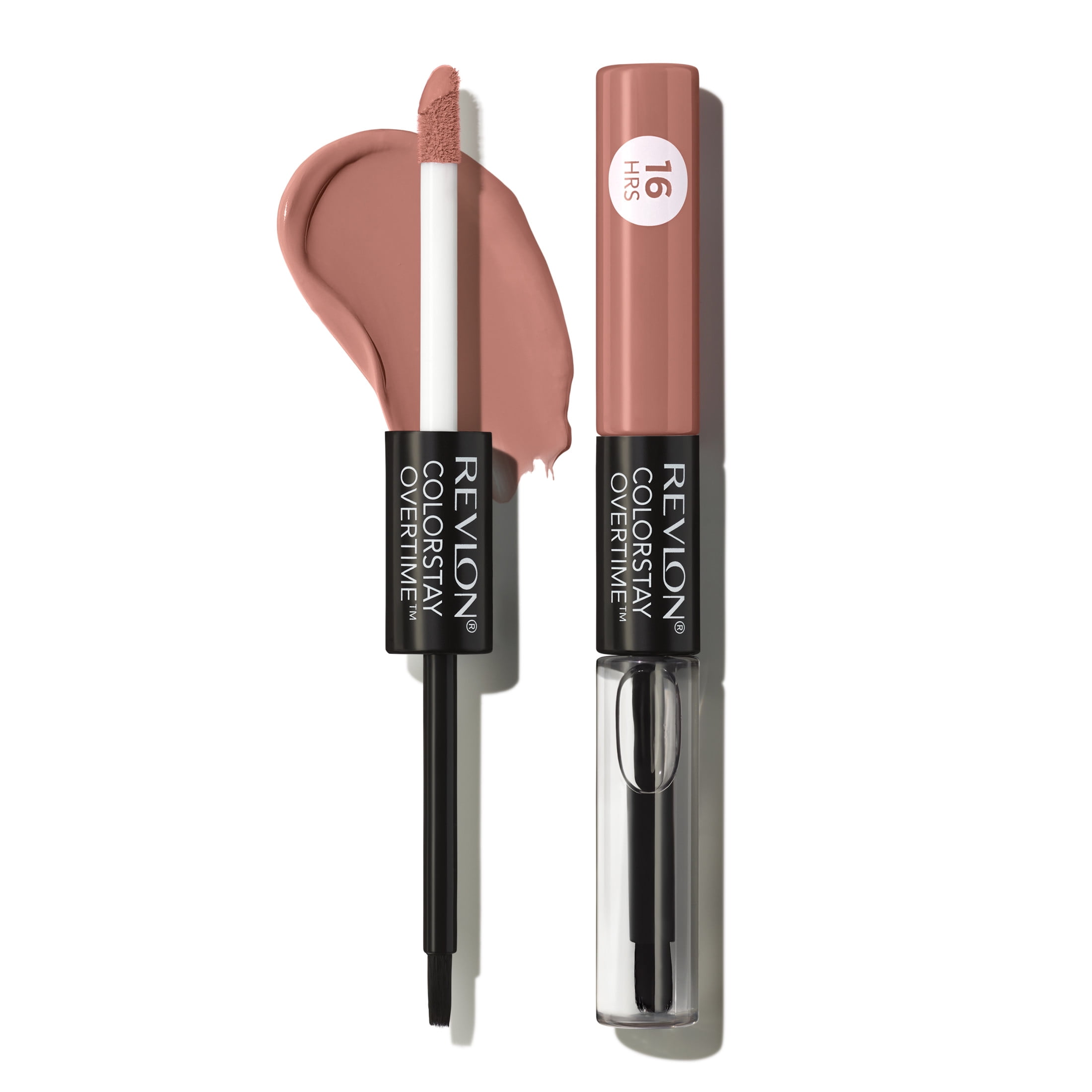 (3 pack) Revlon ColorStay Overtime Longwearing Gloss Lipstick with Vitamin E, 540 Unstoppable Nude, 0.07 fl oz