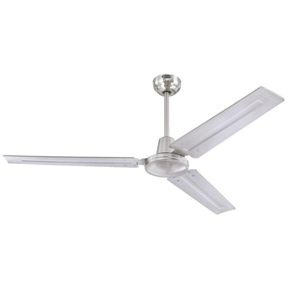 Westinghouse Jax Industrial-Style 56" Indoor Ceiling Fan with Remote Control- Brushed Nickel