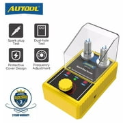 AUTOOL Car Spark Plug Tester, Adjustable Double Hole Detector Automotive Spark Plug Ignition Analyzer Diagnostic Tool ,110V 220V, for All Vehicles SPT101