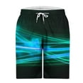 thumbnail image 4 of Xysaqa Men Big & Tall Swim Trunks Swimsuits Fashion Cool Print Board Shorts Elastic Waist Hawaiian Beach Shorts Swimwear with Pockets 3X 4X 5X Clearance, 4 of 4
