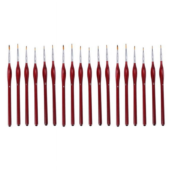 18-Piece Fine Paintbrushes - Detail Paint Brush Set - for Acrylic, Watercolor, Oil