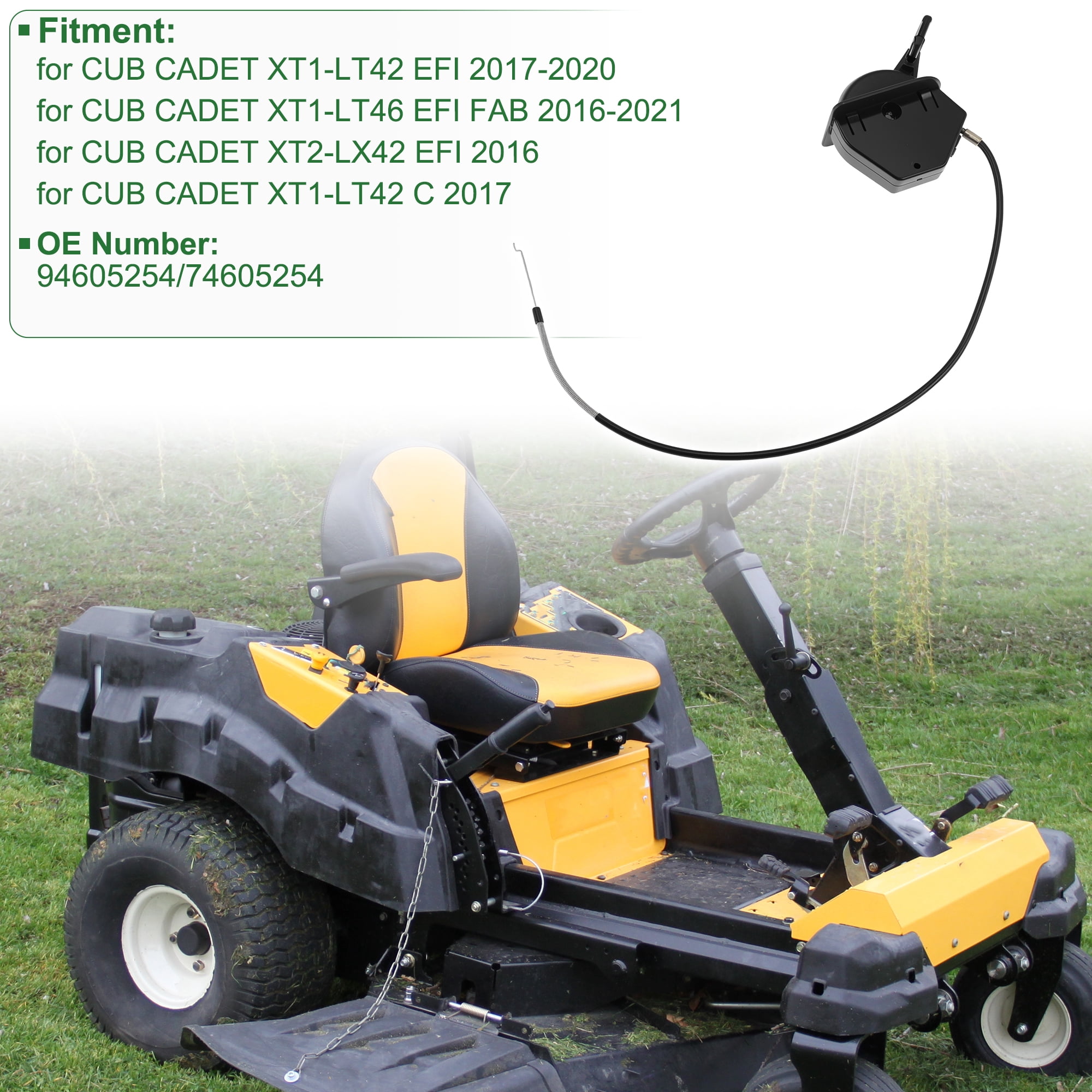 Unique Bargains Lawn Mower Throttle Cable for CUB CADET XT1-LT42 EFI 2017-2020 94605254