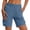 #02 Blue 【Mix & Match: Stock Up on Your Favorite Colors】, variant on Women's Lightweight Nylon Spandex Workwear Shorts, Elastic Waist Tummy Control with Zippered Pockets, Quick Dry Breathable Stretch, Outdoor Leisure Hiking Running | TruBelle,Black M