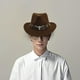 thumbnail image 2 of Sombrero de vaquero informal, ala grande, accesorios cómodos para disfraces, sombrero ligero de para cosplay para mujeres, hombres, adultos, , Hugo  Sombrero de vaquero occidental, 2 of 10