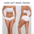 thumbnail image 2 of ANLIQI Women's Underwear Modal Hipster Panties Full Coverage Briefs Soft Stretch Breathable Ladies Underwear 3/6 Pack (3E,XL), 2 of 6