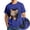 B02, variant on Mens 3D Cat Print Shirts Summer Short Sleeve Crew Neck Regular Cotton Graphic Tees Black L