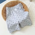 thumbnail image 5 of Amidoa Girls Shorts Soft Elastic Waist Casual Summer Cotton Shorts for Kids Blue Size 10, 5 of 5