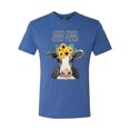 thumbnail image 2 of Wild Bobby, Good Food Good Mood Funny Cute Cow Animal Lover Mens Premium Tri Blend T-Shirt, Vintage Royal, Medium, 2 of 3