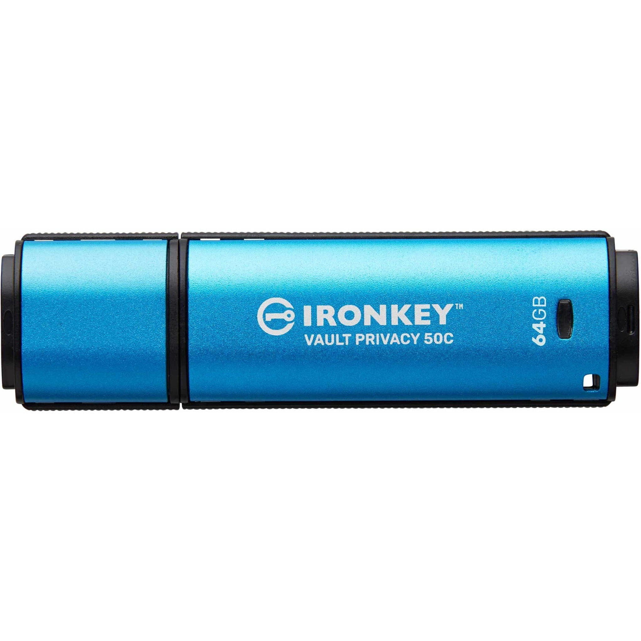 Kingston IronKey Vault Privacy 50 Series 64GB USB-C Flash Drive - Up to 250 MB/s Read