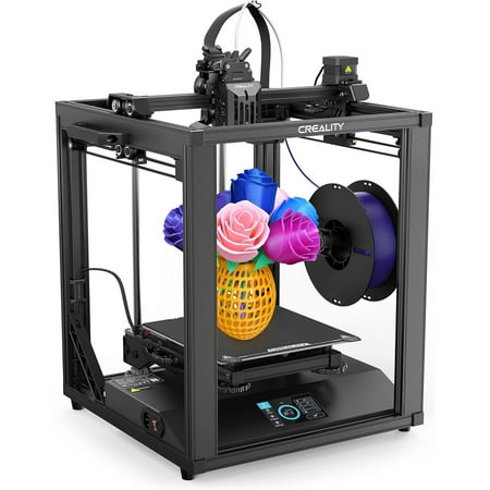 Creality Ender-5 S1 3D Printer 250mm/s High-Speed Printing 3D Printers with 300℃ High-Temp Nozzle Direct Drive Extruder, CR Touch Auto Leveling, Stable Cube Frame High Precision, 220X220X280mm