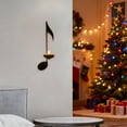 thumbnail image 3 of Cheapark Musical Note Iron Candle Holders - Wall-Mounted Elegant Vintage Design for Candlelight Dinner Home Living Room Christmas Holiday Decor, 3 of 6