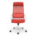 thumbnail image 1 of Furniture of America Tilah Chaise de Bureau Réglable en Métal et Maille, Rouge, 1 of 15