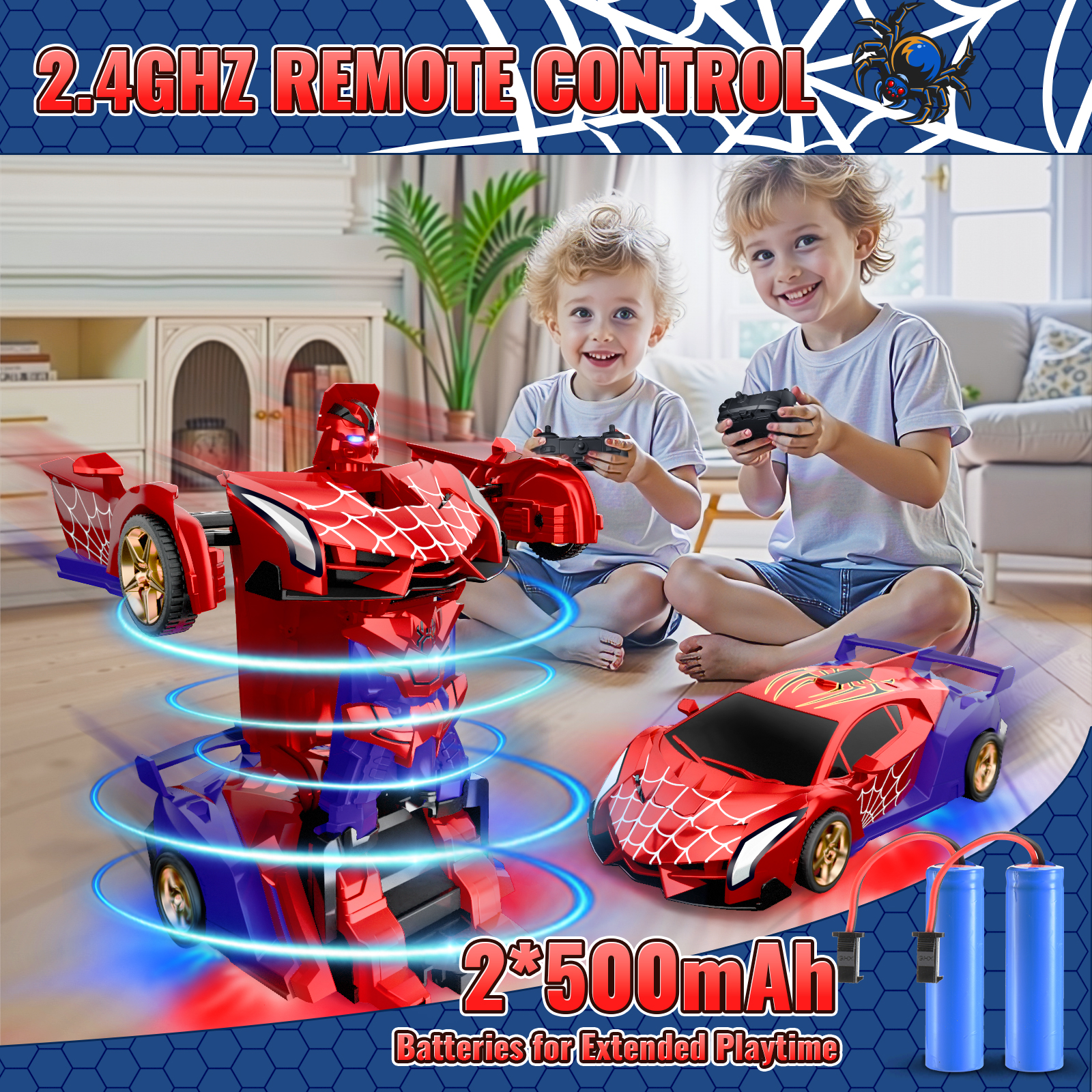 AOGSIYT Transform Robot RC Car, 1:18 2-in-1 Convertible photo 4