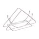 thumbnail image 2 of Toallero de papel de acero inoxidable | Servilletero vertical | Dispensador de sobremesa semicircular | Organizador de cocina plateado para encimeras y mesas de comedor | 1 pieza, 2 of 6