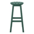 thumbnail image 3 of Costaelm Paradise 29" HDPE Round Outdoor Patio Bar Stool, Dark Green, 3 of 8