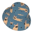 thumbnail image 3 of Kll French Bulldog Yoga Bucket Hat For Women Men Packable Travel Beach Sun Hat Outdoor Rave Accessories Reflective Fisherman Cap, 3 of 9