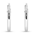 thumbnail image 5 of SuperJeweler 12MM Endless Hoop Earrings in Sterling Silver for Women, 5 of 6