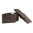 thumbnail image 2 of Winsome Wood Granville 2-Pc Foldable Basket Set, Tall, Chocolate Corn Husk, 2 of 4
