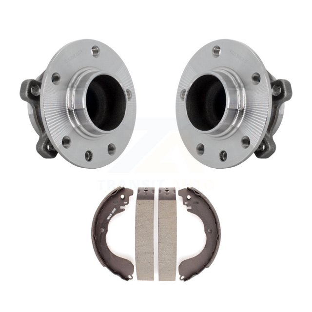 Transit Auto Rear Brake Drum Shoes and Wheel Hub Bearing Assembly Kit for Car 2017 Jeep Compass MP body code with FWD K7D-100668