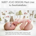 thumbnail image 5 of Sweet Jojo Designs + BreathableBaby Watercolor Woodland Forest Animals Multicolor Breathable Mesh Crib Liner Pad, 5 of 6