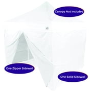 Impact Canopy 10 x 10 Canopy 4 Sidewalls, Outdoor Gazebo Canopy Replacement Walls Only, White