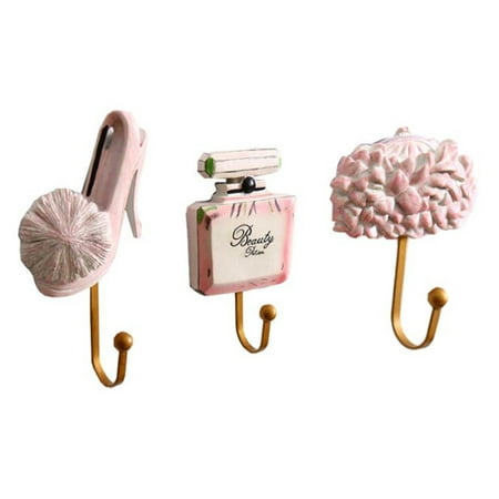 

Lovehome Resin Lady Shoes Perfume Bottle Bag Patterned Clothes Hat Hanger Wall Mounted