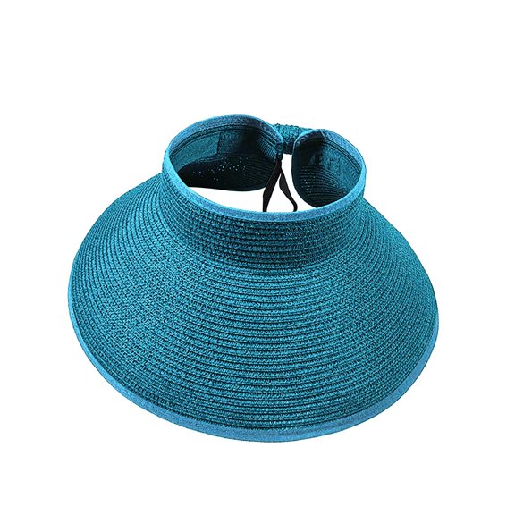 Sun Hat Christmas Women's Wide Brim Roll Up Straw Anti Sun Sun Visor Winter Hats For Women