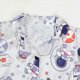 thumbnail image 4 of Odeerbi 1-8 Años Niños Niñas Pijama de Verano de Satén Con Solapa de Muesca Camisas de Manga Corta Pantalones Conjunto de Pijama Con Estampado Floral Suave, 4 of 9