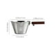 thumbnail image 3 of Taza Medidora de Café, Copa de Acero Inoxidable para Espresso con Mango de Madera, Marcas en Onzas y Mililitros, 13cm, para Extracción de Café, 3 of 9