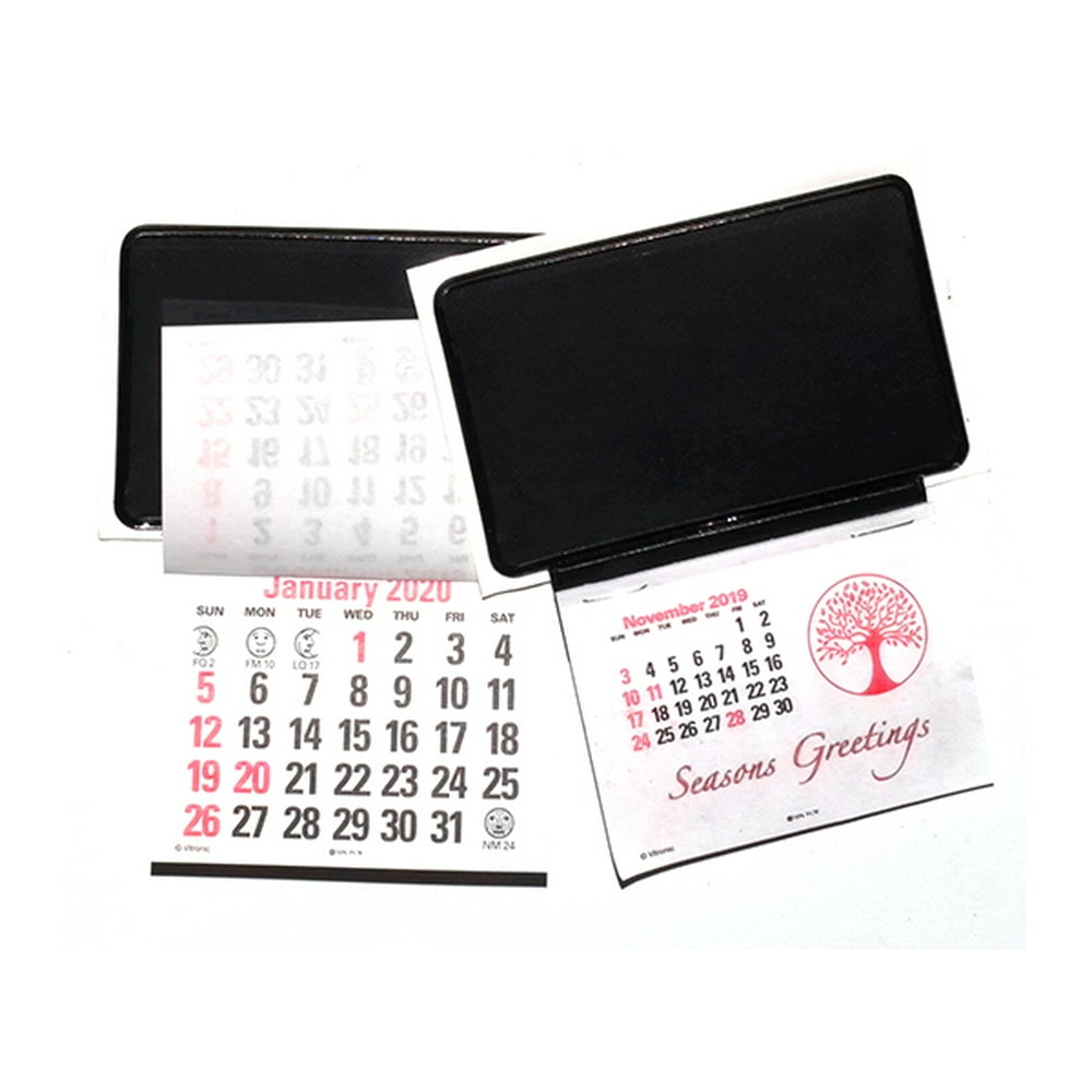 2020 Business Card Stick Up Calendars Peel N Stick Press and Stick (Set