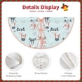thumbnail image 4 of Daiia Poodle Playing Skateboard Drawing Merry Christmas Tree Skirt , Xmas Large Lace-up Tree Skirt, Santa Snowflakes Rustic Home Decorations New Year Party Farmhouse Decor-30", 4 of 7