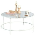 thumbnail image 3 of Pemberly Row Table Basse en Verre en Blanc, 3 of 7
