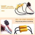 thumbnail image 3 of Fymlhomi 2Pcs 3157 3057 4157 LED Resistor Kit, 50W 6 Ohm Turn Signal Bulb Relay Harness Resistor Adapter Fix Flashing Error Code Warning Canceller for Upgrading Turn Signal Bulb Relay Harness 3157, 3 of 8