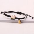 thumbnail image 3 of Pulseras de cerámica de gato de la suerte para mujeres y niñas, brazalete de cuerda tejida a mano roja, estilo japonés, joyería de moda Kawaii, regalos de encanto de riqueza, 3 of 4