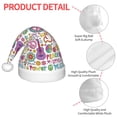 thumbnail image 4 of Salouo Peace Love and Dove Flower Power for Christmas Hat for Kids Xmas Holiday Hat Santa Hat for Boys & Girls Festive Headwear Accessories Fit for Christmas/ New Year/Holiday/Party, 4 of 6