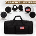 thumbnail image 3 of TRIPGEAR 45L 2-in-1 Gym Duffle Bag for Men, Travel Backpack with Shoe & Wet Pocket, Overnight Carry-on Bag, 3 of 7